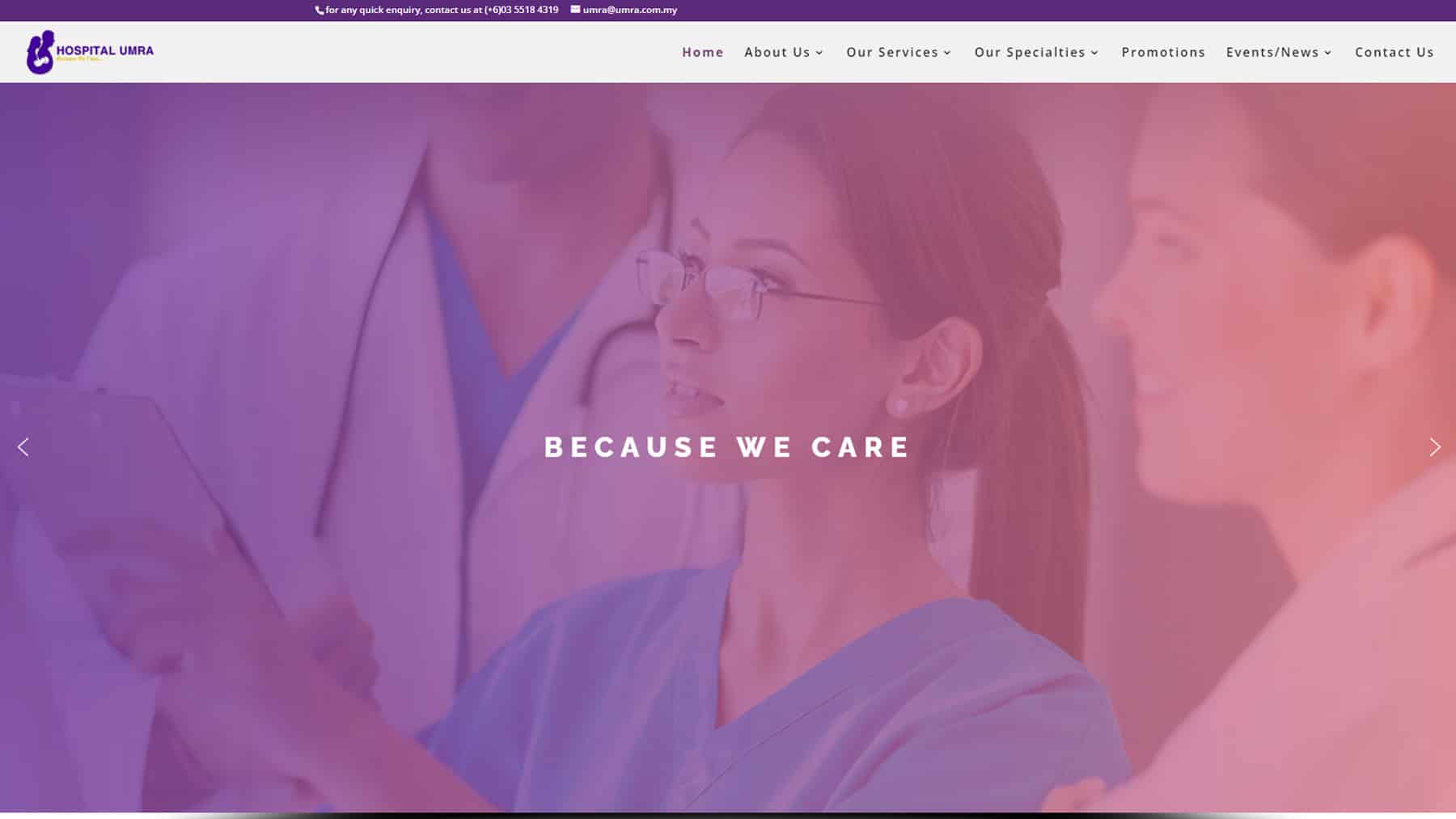 Website Design Idea For Clinics and Hospital